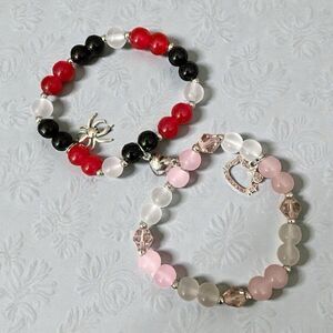 Matching Spider-Man Hello Kitty Beaded Bracelets